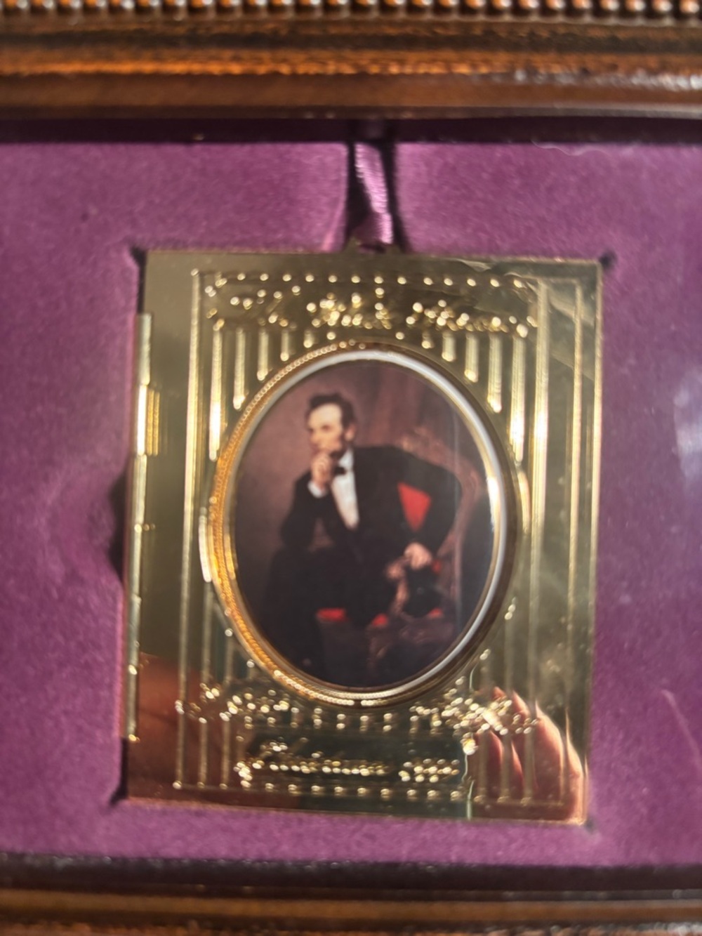 White House Ornament - Abraham Lincoln -  1999